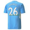 Maillot de Supporter Manchester City Riyad Mahrez 26 Domicile 2021-22 Pour Homme